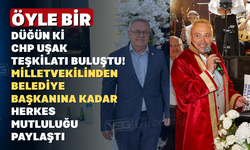 CHP Uşak Teşkilatı Eski Dostuna En Mutlu Gününde Eşlik Etti