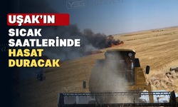 Uşak’ta Bu Saatler Arasında Biçerdöver Makinelerinin Kullanımı Yasak