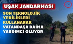 Uşak Jandarması kayıp hayvanları dron ile buldu