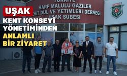 Uşak Kent Konseyi'nden anlamlı ziyaret
