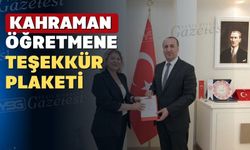 Uşak’ta öğrencisini kurtaran öğretmene teşekkür