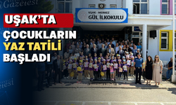 Uşaklı çocukların karne heyecanı