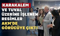 Uşak’ın küçük ressamı ilk kişisel sergisini açtı