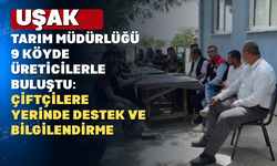Uşak'ta Cuma Buluşmaları Devam Ediyor: Tarım Müdürü ve Ekibi Üreticilerle Buluştu