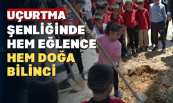 Eşme'de Renkli Uçurtma Şenliği: Miniklere Doğa Sevgisi Aşılandı