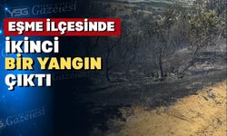 Uşak’ın Eşme ilçesinde örtü yangını