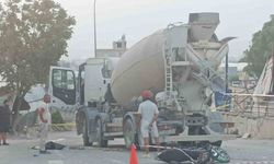 Beton mikseri motosikleti ezdi: 2 ölü