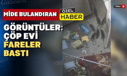 Uşak’ta farelerin yuvası olan çöp eve müdahale edildi