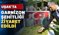 Uşak'ta aziz şehitlerimiz unutulmadı