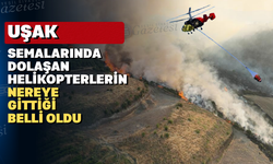 Uşak komşusundaki yangına derman oluyor