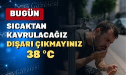 Termometreler bugün Uşak’ta 38 °C’ yi gösterecek