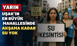 Uşak’ta su kesintisi sırası Kemalöz Mahallesinde