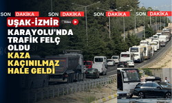 İzmir-Uşak Yolunda Tek Şerit Kaosu: Trafik Felç Oldu Kazaya Davetiye Çıkardı