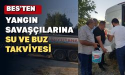 Uşak’ın emeklileri yangın savaşçılarını serinletti
