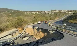 Tatilcilere kötü haber: Kuşadası-Söke karayolu çöktü