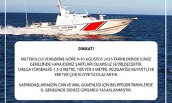 Bu şehirde hava şartları nedeniyle denize girmek yasaklandı