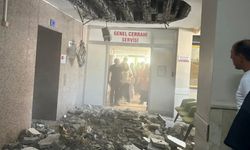 Denizli Devlet Hastanesinde tavan çöktü: 2 yaralı