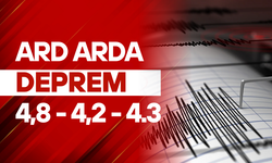 Ard Arda Depremler 4,8, 4,2 ve 4,3