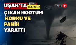 Uşak’ta yağmur sonra çıkan hortum çatıları uçurdu