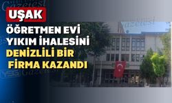 Uşak Öğretmenevi yıkım ihalesi yapıldı