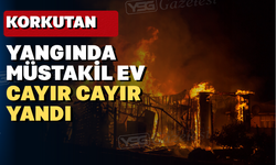 Uşak’ta tek katlı ev yangında küle döndü