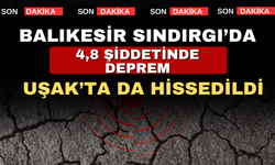 Sındırgı’da 4.8 büyüklüğünde deprem