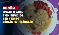 Pazar akşamı sofrasında Uşak usulü bir yemek