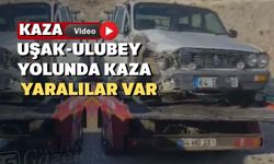 Uşak-Ulubey yolunda yine kaza: 2 kişi yaralı