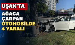 Uşak'ta sabah sabah kaza: 4 yaralı