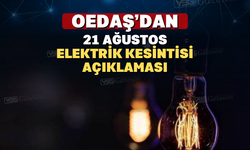 Uşak Oedaş’dan 21 Ağustos Elektrik Kesintisi Açıklaması
