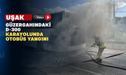 Uşak Yolunda Facia: Seyir Halindeki Yolcu Otobüsü Alev Aldı