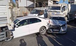 4 araç zincirleme kazaya karıştı