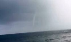 Akdeniz’de oluşan hortum görüntülendi