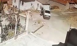 Seyir halindeki araçtan yılan çıktı
