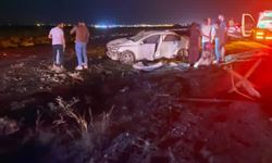 Takla atan otomobilde 3 kişi yaralandı