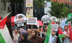 Uşak’ta Gazze’ye destek yürüyüşü