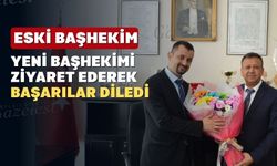 Uşak’ta Başhekim Saka’yı ilk kutlayan Müdür Acar oldu