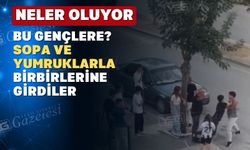 Uşak’ta gençler arasında sopalı yumruklu kavga