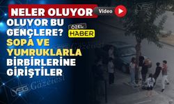 Uşak’ta gençler arasında sopalı yumruklu kavga