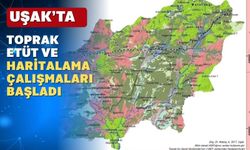 Uşak ve ilçelerinde toprak haritaları çıkarılıyor