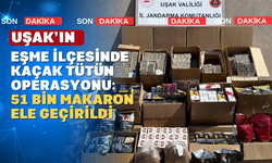 Uşak'ta Kaçak Tütün Operasyonu: Binlerce Makaron ve Tütün Ele Geçirildi