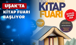 Uşak’ta Kitap Fuarı Başlıyor: Kitap severler bu fuarda buluşacak