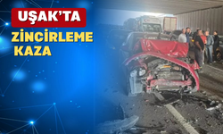 Uşak’ta zincirleme kaza: 3 yaralı