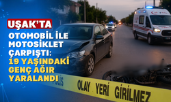 Uşak’ta korkutan kaza: 1 ağır yaralı