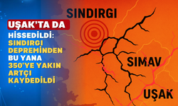 Uşak'ta da Hissediliyor: 350'ye Yakın Artçı Deprem