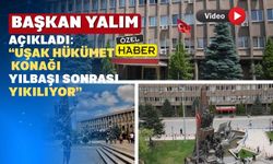 Uşak Hükümet Konağı Yeni Yılda Fotoğraflarda Kalacak