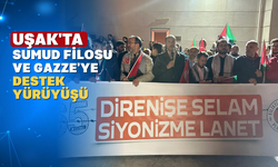 Uşak İsrail'in Saldırılarını Protesto Etti