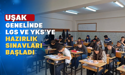 Uşak'ta Ortaokul ve Lise Öğrencileri Sınav Terleri Döküyor