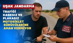 Uşak Jandarmasından Kasksız Motosiklet Binicilerine Af Yok