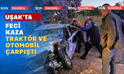 Uşak’taki kazada bir aile yaralandı